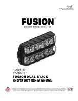 Preview for 1 page of Feniex Fusion FDSM-40 Instruction Manual