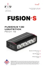 Feniex FUSION-S 100 Instruction Manual preview