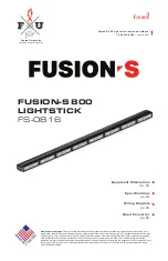 Feniex FUSION-S 800 LIGHTSTICK Instruction Manual предпросмотр