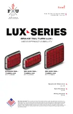 Feniex LUX Series Manual preview