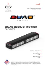 Feniex QUAD 200 LIGHTSTICK Manual предпросмотр