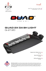 Feniex QUAD 2X DASH LIGHT Manual preview