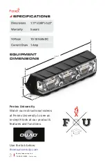 Preview for 3 page of Feniex QUAD QSM-8101 Manual