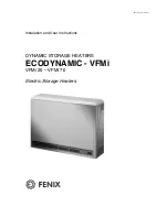 Fenix ECODYNAMIC VFMi 20 Installation And User Instructions Manual preview