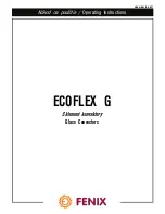 Предварительный просмотр 1 страницы Fenix ECOFLEX G Operating Instructions Manual