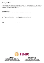 Preview for 8 page of Fenix Ecosun 750 IKP Instructions For Installation And Use Manual