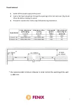 Предварительный просмотр 4 страницы Fenix ECOSUN S+ 18 Instructions For Installation Manual