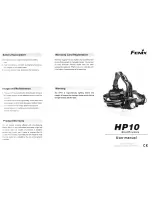 Предварительный просмотр 2 страницы Fenix HP10 User Manual