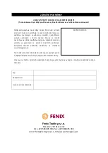 Preview for 15 page of Fenix Solius II Installation And User Manual