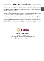 Предварительный просмотр 28 страницы Fenix Solius II Installation And User Manual