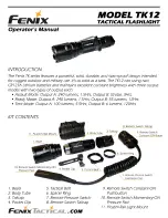 Fenix TK12 Operator'S Manual preview