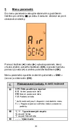 Предварительный просмотр 22 страницы Fenix Watts 860 User Manual