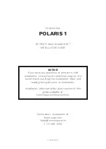 Preview for 1 page of FENNOCASA POLARIS 1 Installation Manual