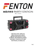 Preview for 1 page of Fenton PARTY STATION MDJ140 Instruction Manual