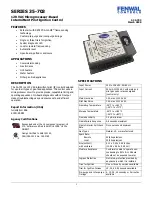 Preview for 1 page of Fenwal Controls Series 35-703 Manual