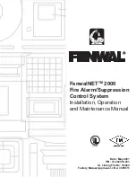 Fenwal FenwalNET 2000 Installation, Operation And Maintenance Manual preview