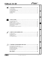 Preview for 3 page of Fer FERtech 18 OV Instructions For Use, Installation And Maintenance