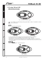 Preview for 6 page of Fer FERtech 18 OV Instructions For Use, Installation And Maintenance