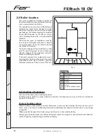 Предварительный просмотр 10 страницы Fer FERtech 18 OV Instructions For Use, Installation And Maintenance