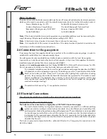 Preview for 14 page of Fer FERtech 18 OV Instructions For Use, Installation And Maintenance