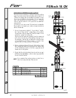 Preview for 20 page of Fer FERtech 18 OV Instructions For Use, Installation And Maintenance