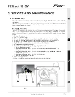 Preview for 25 page of Fer FERtech 18 OV Instructions For Use, Installation And Maintenance