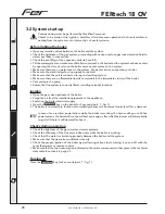 Preview for 26 page of Fer FERtech 18 OV Instructions For Use, Installation And Maintenance