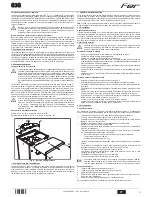 Preview for 3 page of Fer G3G Instructions For Use, Installation And Maintenance