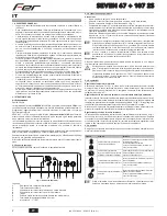 Preview for 2 page of Fer SEVEN 67 107 2S Service And Maintenance Manual