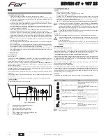 Preview for 10 page of Fer SEVEN 67 107 2S Service And Maintenance Manual