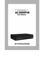 Ferguson AC-8000PVR User Manual предпросмотр