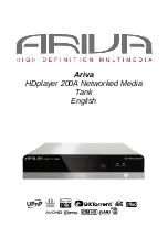 Ferguson Ariva HDplayer 200A Insruction Manual preview