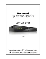 Preview for 1 page of Ferguson ARIVA T60 User Manual