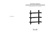 ferm living SECTOR SHELVES Assembly Manual предпросмотр