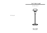 ferm living TINY TABLE LAMP Assembly Manual preview