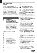 Предварительный просмотр 20 страницы Ferm AGM1038 Manual