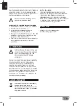 Предварительный просмотр 12 страницы Ferm ESM1015 Manual