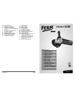 Ferm FEAG-115/500 User Manual preview