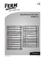 Ferm RSM1015 Original Instructions Manual preview