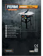 Preview for 1 page of Ferm tsm1031 Original Instructions Manual