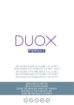 Fermax DUOX CITYLINE iLOFT Quick Start Manual предпросмотр