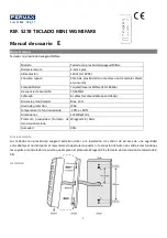 Fermax KEYPAD MINI WG MIFARE User Manual preview