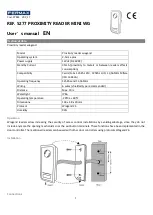 Предварительный просмотр 3 страницы Fermax PROXIMITY READER MINI WG User Manual