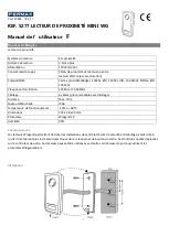 Предварительный просмотр 5 страницы Fermax PROXIMITY READER MINI WG User Manual