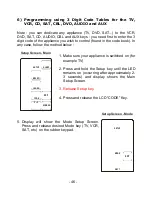 Preview for 14 page of Fernbedienung CV1000 User Manual