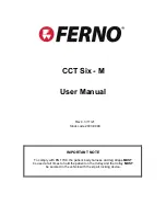 Preview for 1 page of Ferno CCT Six - M User Manual