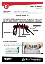 Ferno FWE-WB-LS Quick Start Manual preview