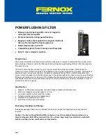 Fernox POWERFLUSHING FILTER Quick Start Manual preview