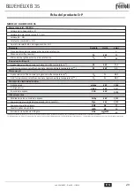 Preview for 29 page of ferolli BLUEHELIX B 35 Instructions For Use, Installation And Maintenance