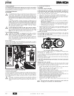 Preview for 20 page of ferolli DIVA HC24 Instructions For Use, Installation And Maintenance